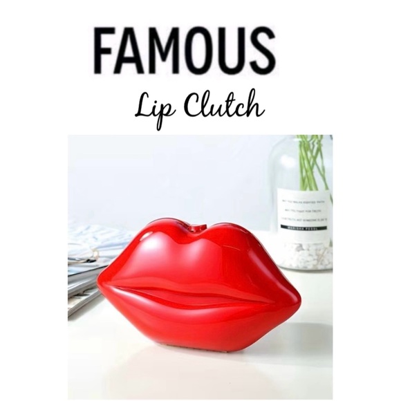 Kiss my Lips -Red Bag/Clutch - Picture 2 of 13